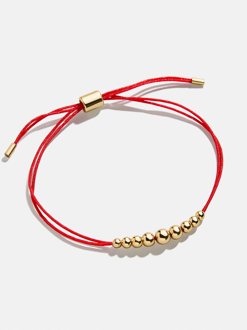 BaubleBar Emma Bracelet - Red - 
    Beaded and cord bracelet
  
