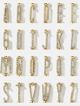 BaubleBar East West Initial Pisa Bracelet - Clear/Gold - 
    Initial beaded bracelet
  
