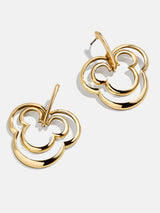 BaubleBar Mickey Mouse Disney Layered Earrings - Gold - 
    Disney layered hoops
