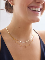 BaubleBar Mickey Mouse Disney 18K Gold Plated Sterling Silver Repeating Necklace - Gold -
Disney 18K Gold Plated Sterling Silver