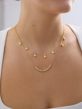 BaubleBar Mickey Mouse Disney 18K Gold Plated Sterling Silver Repeating Necklace - Gold/Pavé -
Disney 18K Gold Plated Sterling Silver