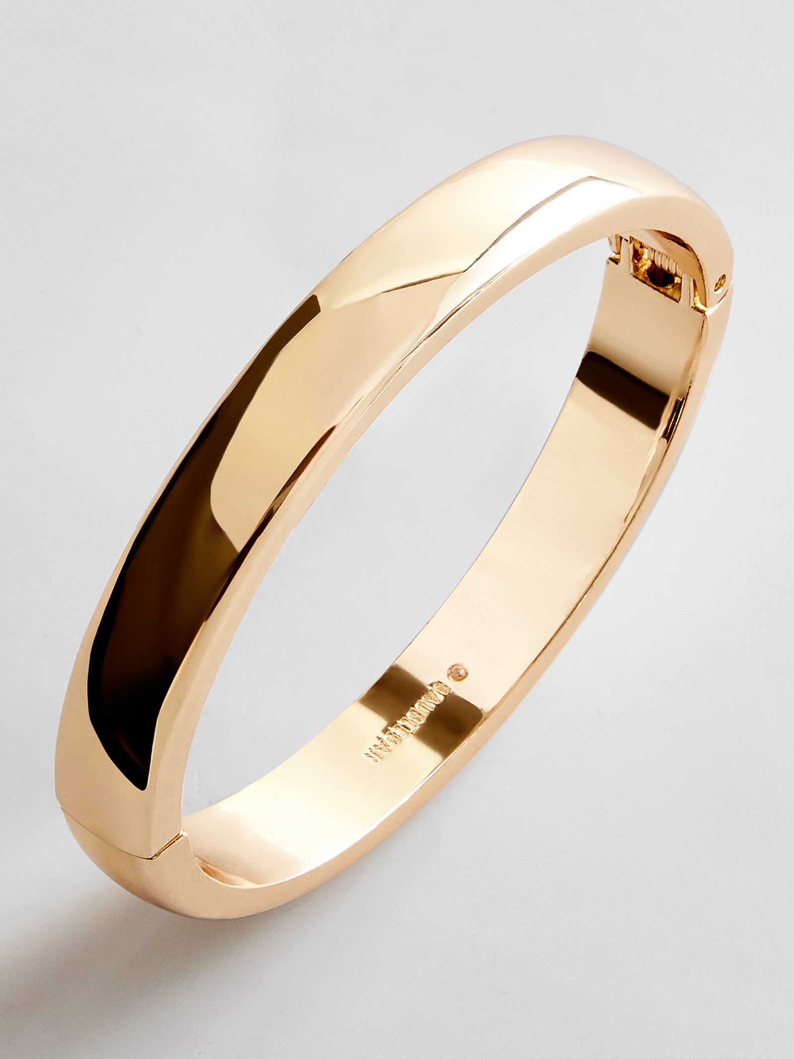 Nadia Classic Hinge Bangle - Classic Thick Gold – Gold bangle