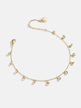 BaubleBar Clio Waterproof Anklet - Gold/Pavé -
Gold anklet with crystals