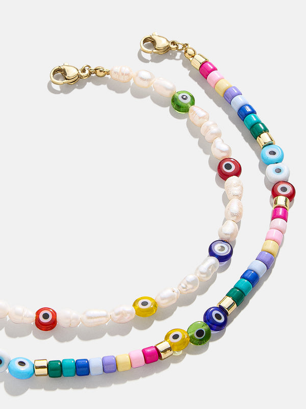 Eyes Out Anklet Set - Multi