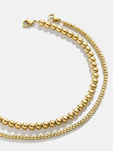 BaubleBar Pisa Anklet Set - Gold - 
    Gold beaded anklet set - water resistant
  
