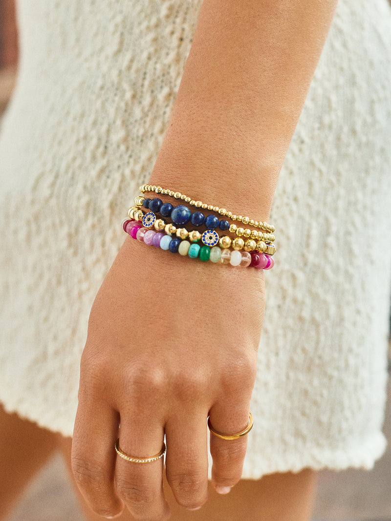 BaubleBar Adia Bracelet - Lapis - 
    Semi-precious beaded bracelet
  
