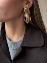 BaubleBar Rhea Fringe Statement Earrings - Gold -
UP TO 80% OFF SALE