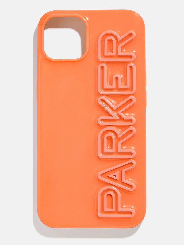 Fine Line Custom iPhone Case - Orange/Light Orange