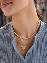 BaubleBar Mickey Mouse Disney Pavé Pendant Necklace - Gold/Pavé - 
    Disney crystal pendant necklace
