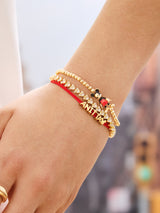 BaubleBar Mickey Mouse Disney Repeating Tennis Bracelet - Gold/Pavé -
Disney tennis bracelet