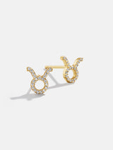BaubleBar Taurus -
18K gold plated sterling silver Cubic Zirconia