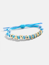 BaubleBar Custom Knotted Nameplate Bracelet - Blue/Light Purple - 
    Customizable bracelet  - water resistant
  
