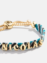 BaubleBar Woven Kids' Custom Friendship Bracelet - Blue/Black Stripe -
It's Black Friday Week: Enjoy 20% off.