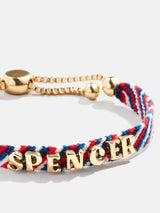 BaubleBar Woven Kids' Custom Friendship Bracelet - Red/Blue Stripe -
20% OFF ENDS SOON