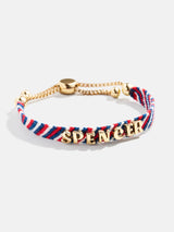 BaubleBar Woven Kids' Custom Friendship Bracelet - Red/Blue Stripe -
20% OFF ENDS SOON