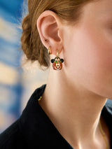 BaubleBar Mickey Mouse Disney Treat Bag Huggie Earrings - Orange - 
    Disney trick or treat bag earrings
  
