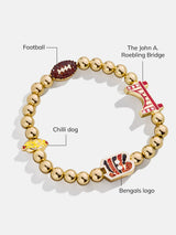 BaubleBar NFL Pisa Charm Bracelet - Cincinnati Bengals - 
    NFL beaded charm bracelet