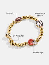 BaubleBar NFL Pisa Charm Bracelet - Cleveland Browns - 
    NFL beaded charm bracelet
