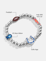 BaubleBar NFL Pisa Charm Bracelet - Indianapolis Colts - 
    NFL beaded charm bracelet