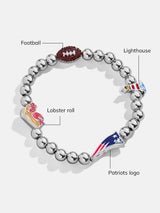 BaubleBar NFL Pisa Charm Bracelet - New England Patriots - 
    NFL beaded charm bracelet