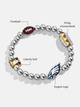 BaubleBar NFL Pisa Charm Bracelet - Philadelphia Eagles - 
    NFL beaded charm bracelet