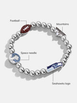BaubleBar NFL Pisa Charm Bracelet - Seattle Seahawks -
NFL beaded charm bracelet