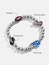 BaubleBar NFL Pisa Charm Bracelet - Tennessee Titans - 
    NFL beaded charm bracelet