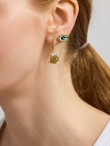 BaubleBar  - 
    Set of two Green Bay Packers earrings