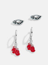 BaubleBar NFL Earring Set - Philadelphia Eagles -
Set of two Philadelphia Eagles earrings