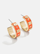 BaubleBar WEAR By Erin Andrews x BaubleBar Enamel Hoop Earrings - Cincinnati Bengals - 
    NFL hoop earrings