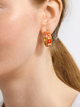 BaubleBar WEAR By Erin Andrews x BaubleBar Enamel Hoop Earrings - Cincinnati Bengals - 
    NFL hoop earrings