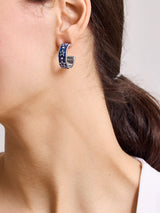 BaubleBar WEAR By Erin Andrews x BaubleBar Enamel Hoop Earrings - Dallas Cowboys - 
    NFL hoop earrings