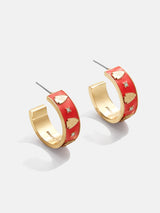 BaubleBar WEAR By Erin Andrews x BaubleBar Enamel Hoop Earrings - Kansas City Chiefs -
NFL hoop earrings