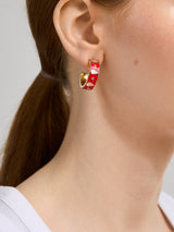 BaubleBar WEAR By Erin Andrews x BaubleBar Enamel Hoop Earrings - Kansas City Chiefs -
NFL hoop earrings