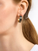 BaubleBar WEAR By Erin Andrews x BaubleBar Enamel Hoop Earrings - New Orleans Saints -
NFL hoop earrings