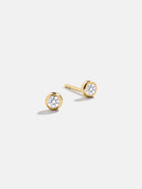 BaubleBar 18K Gold Birthstone Stud Earrings - Crystal - 
    18K gold plated sterling silver, Cubic Zirconia