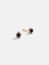 BaubleBar 18K Gold Birthstone Stud Earrings - Sapphire -
18K gold plated sterling silver, Cubic Zirconia