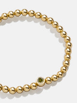 BaubleBar 18K Gold Birthstone Pisa Bracelet - Peridot -
18K gold plated sterling silver, Cubic Zirconia