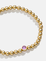 BaubleBar 18K Gold Birthstone Pisa Bracelet - Rose -
18K gold plated sterling silver, Cubic Zirconia