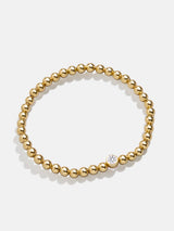 BaubleBar 18K Gold Birthstone Pisa Bracelet - Crystal - 
    18K gold plated sterling silver, Cubic Zirconia