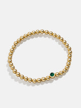 BaubleBar 18K Gold Birthstone Pisa Bracelet - Emerald -
18K gold plated sterling silver, Cubic Zirconia