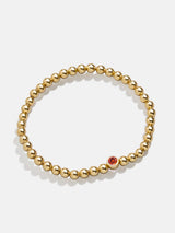 BaubleBar 18K Gold Birthstone Pisa Bracelet - Garnet -
18K gold plated sterling silver, Cubic Zirconia
