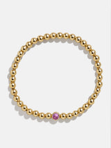 BaubleBar 18K Gold Birthstone Pisa Bracelet - Rose -
18K gold plated sterling silver, Cubic Zirconia