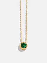 BaubleBar 18K Gold Birthstone Pendant Necklace - Emerald -
18K gold plated sterling silver, Cubic Zirconia