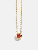 BaubleBar 18K Gold Birthstone Pendant Necklace - Garnet -
18K gold plated sterling silver, Cubic Zirconia