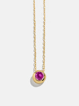 BaubleBar 18K Gold Birthstone Pendant Necklace - Rose -
18K gold plated sterling silver, Cubic Zirconia