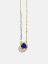 BaubleBar 18K Gold Birthstone Pendant Necklace - Sapphire -
18K gold plated sterling silver, Cubic Zirconia