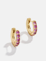 BaubleBar 18K Gold Birthstone Huggie Earrings - Rose -
It's Black Friday Week: Enjoy 30% off.