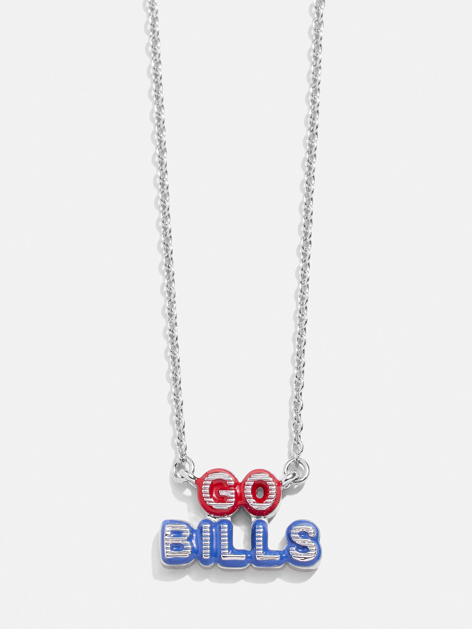 WEAR By Erin Andrews x BaubleBar Enamel Slogan Necklace - Buffalo Bills