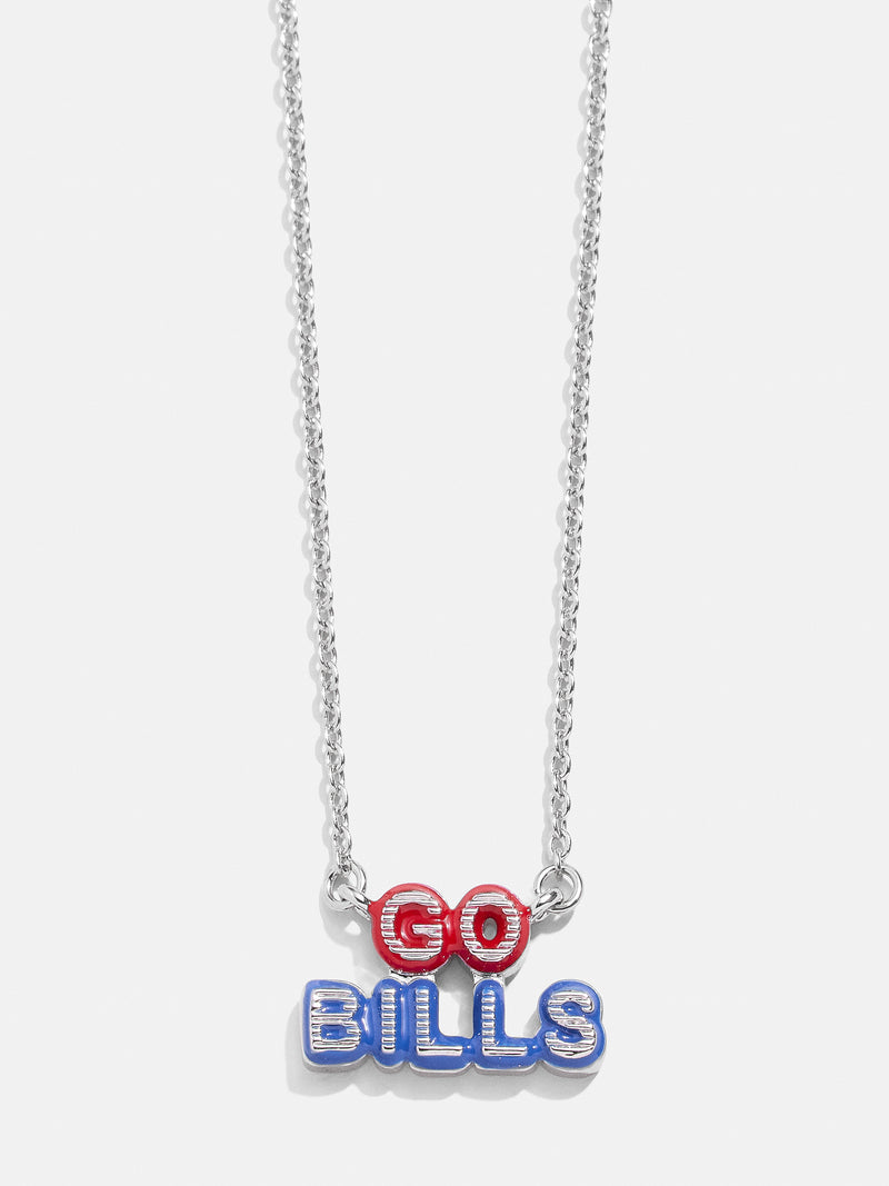 WEAR By Erin Andrews x BaubleBar Enamel Slogan Necklace - Buffalo Bills